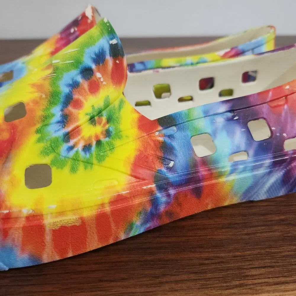 Vans Shoes Mens 11 Multicolor UA Slip-On TRK Tie-Dye Colorful Hippie VN0A5HF8TIE